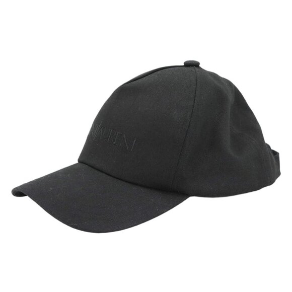 Saint Laurent Cap Hat Cotton Black 57 M Size Cap